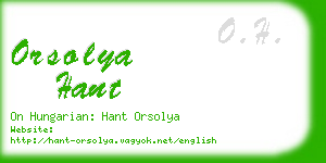 orsolya hant business card